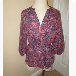 Chaps floral blouse